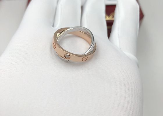 流行のB4094600 0.19カラットの女性のための実質のダイヤモンドの婚約指輪