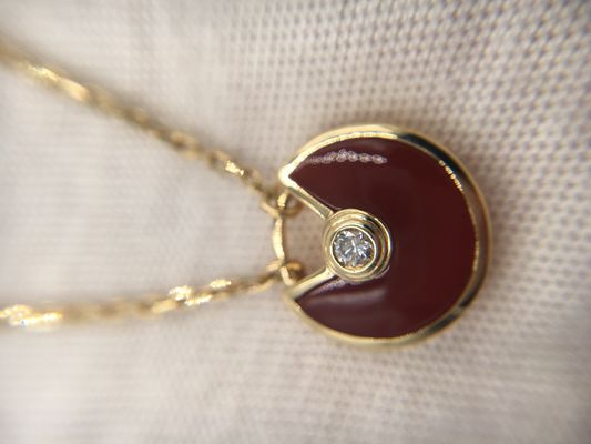 結婚式のためのXsモデル ピンクの金Cartier Amulette De Cartier Necklace