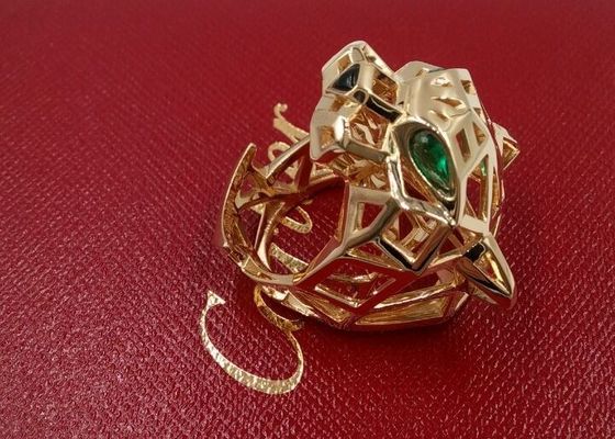提案のためのODMサービス イエロー・ゴールド18Kの金の婚約指輪